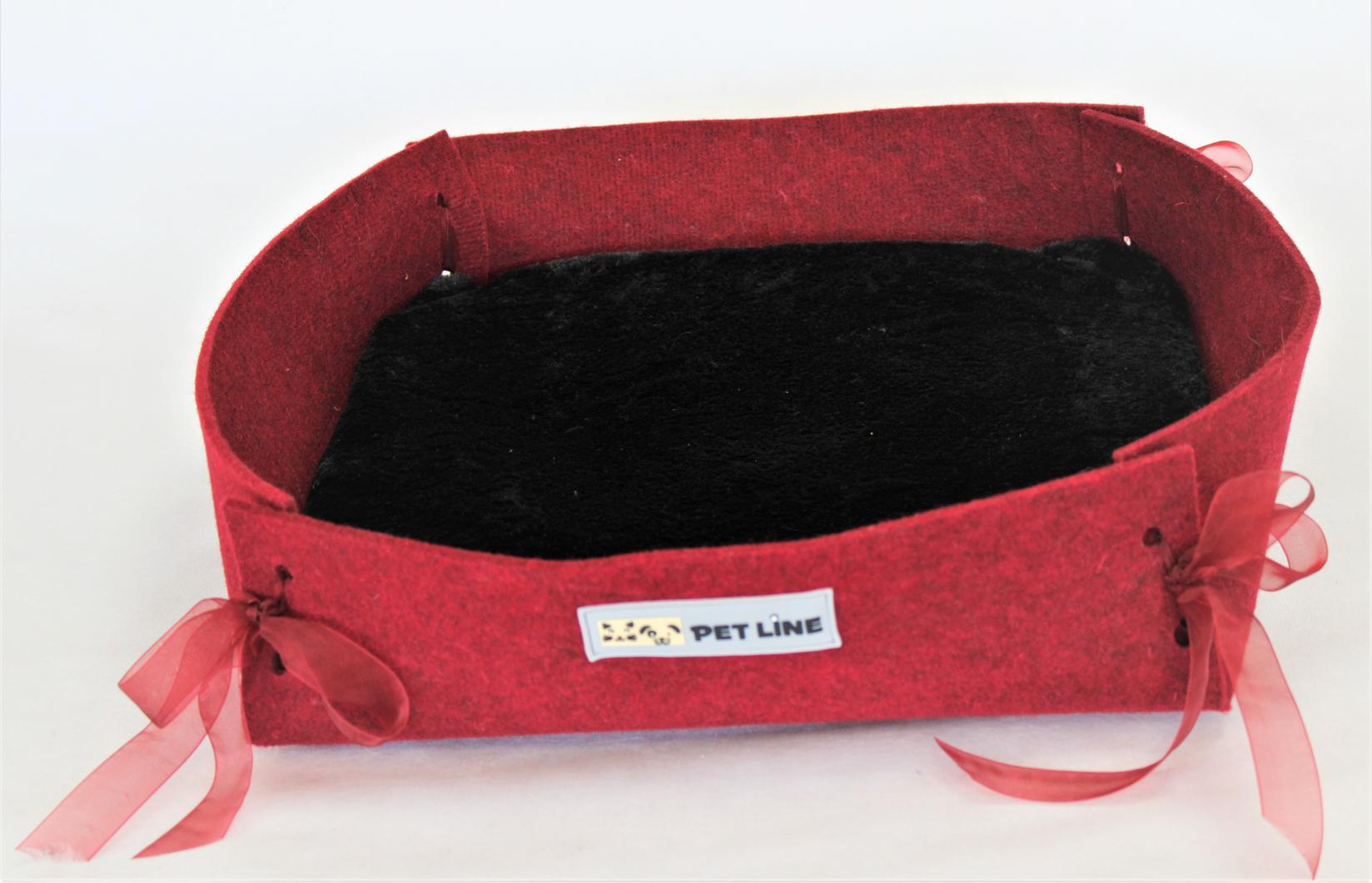 Pet Line Krevet za pse, 51x41cm, Crveni