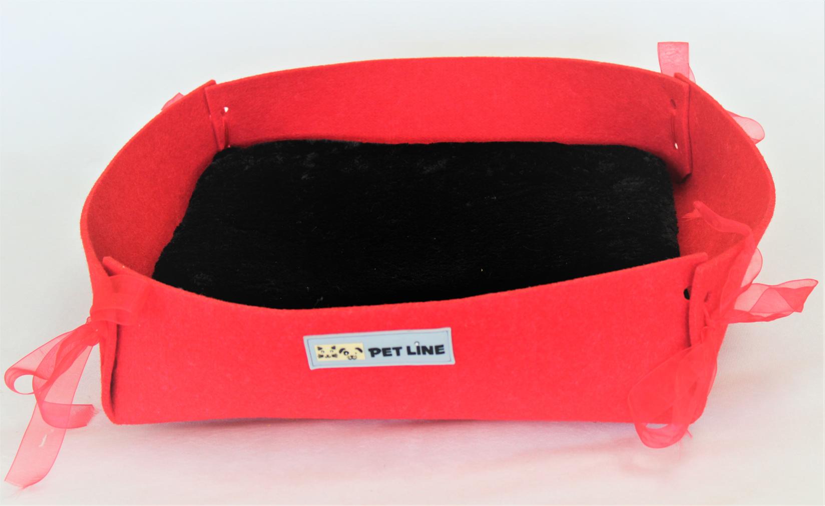 Pet Line Krevet za pse, 56x46cm, Crveni