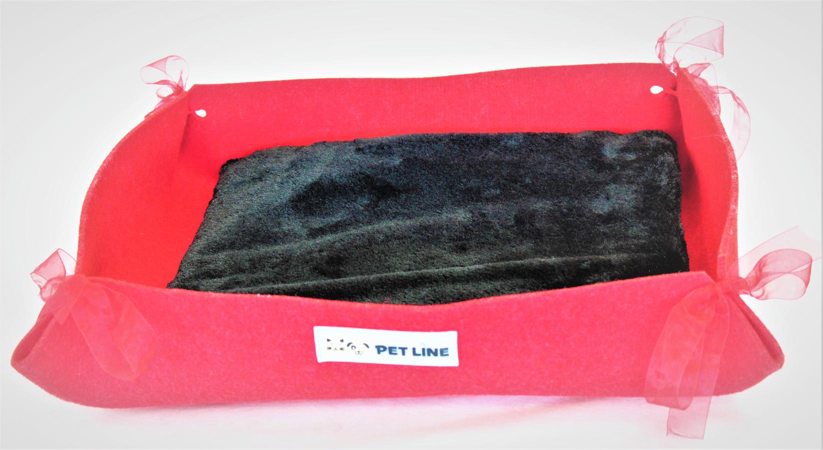 Pet Line Krevet za pse, 51x41cm, Crveni