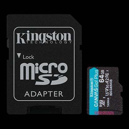 Kingston memoriјska kartica 64GB microSDXC Canvas Go Plus Gen4 200MB/s A2 U3 V30 kartica + ADP (SDCG4/64GB)