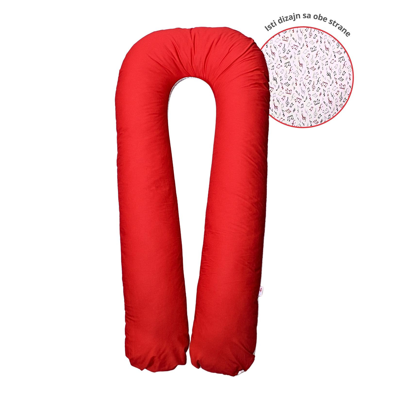 NEWFORM Jastuk za trudnice i dojenje FAMILY, 300cm, Crveni