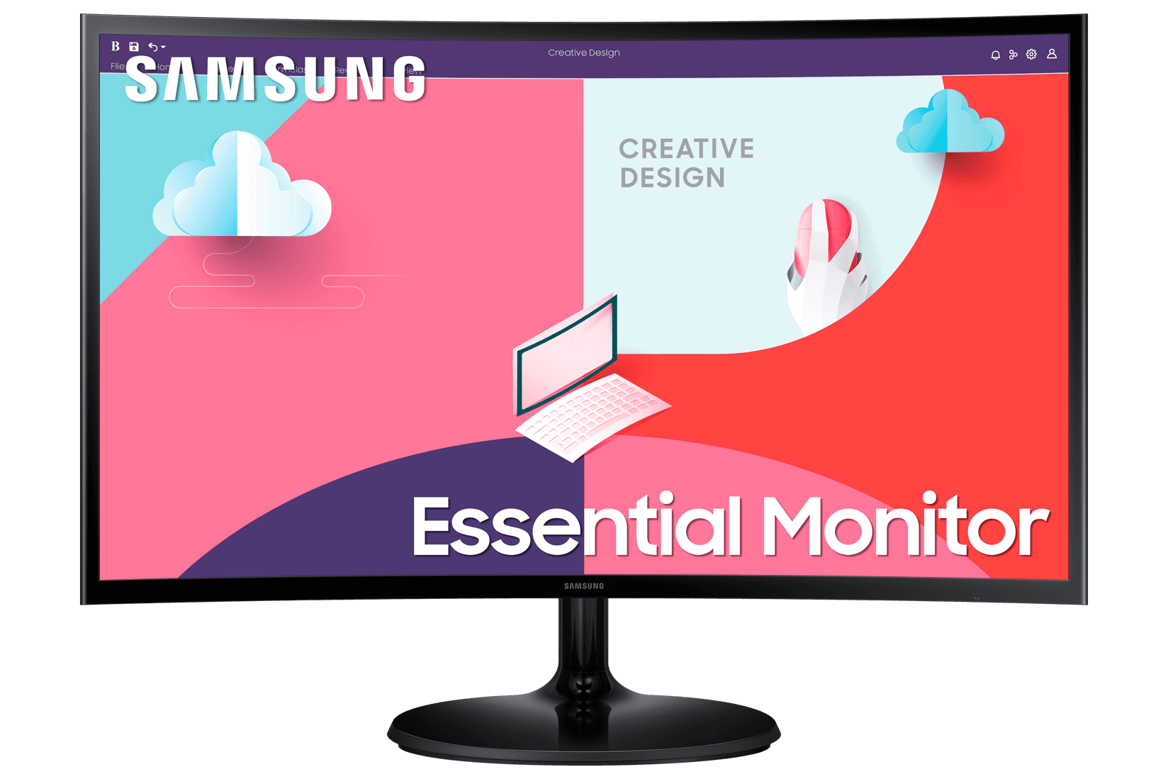 Selected image for SAMSUNG LS24C360EAUXEN Monitor 24", Full HD, Crni