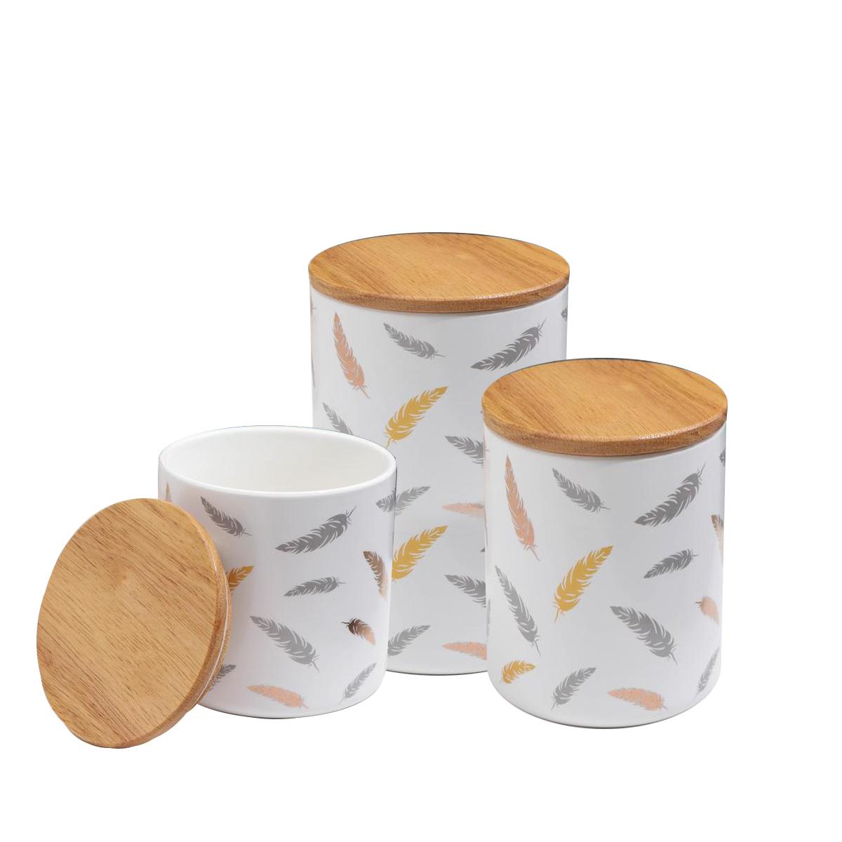 Malu Home Set keramičkih tegli MU404-764, 3 komada, Beli