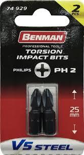 BENMAN Bit umetni nasadni ključ PH 2x25