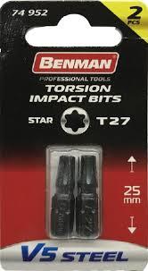 BENMAN Bit umetni nasadni ključ T27X25 2/1