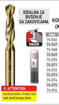 BENMAN Burgija HSS+5%Co fi 6