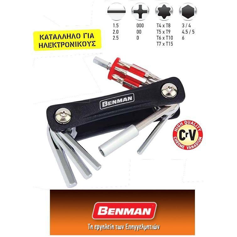 BENMAN Set sklopljenih imbus ključeva 1,5-6