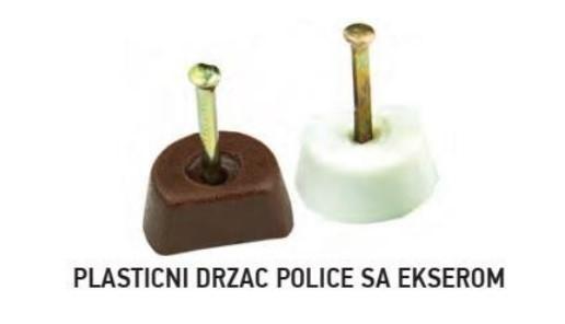 Selected image for FF Držač police sa ekserima beli 200/1