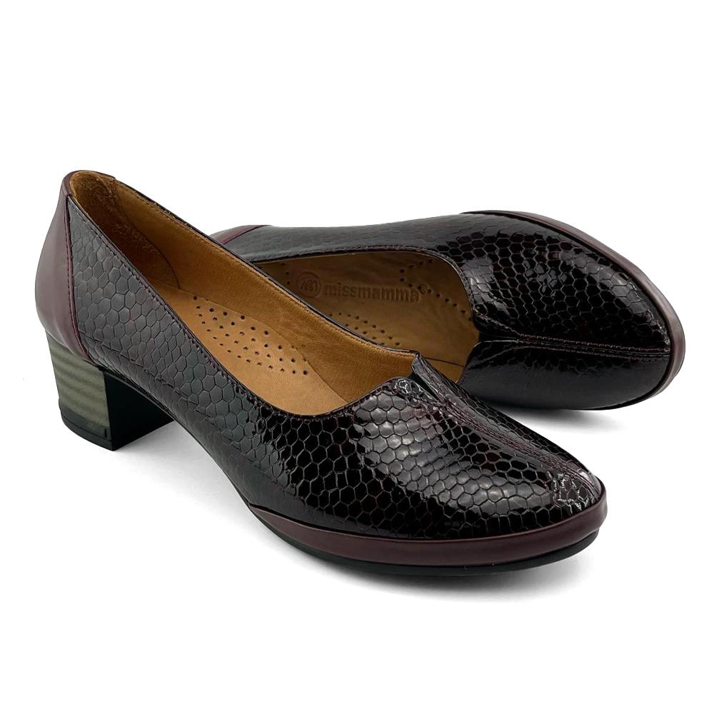 Mona obuća Ženske kožne cipele, Bordo