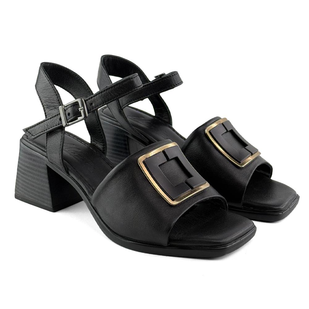 Mona Shoes Ženske sandale, Kožne, Crne