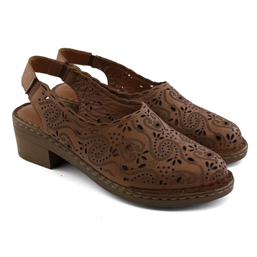 Mona Shoes Ženske sandale, Kožne, Braon