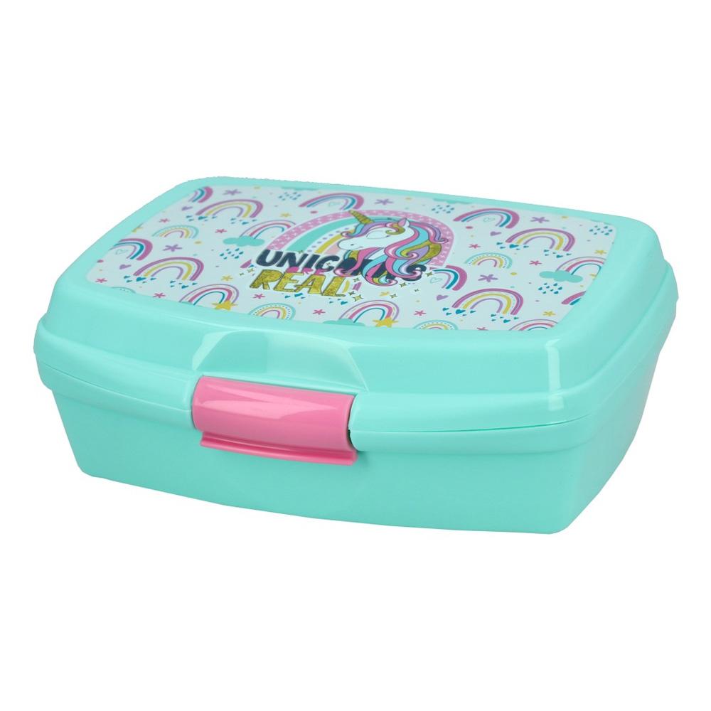 Takk Kutija za užinu Unicorn real, 550ml, Tirkizna