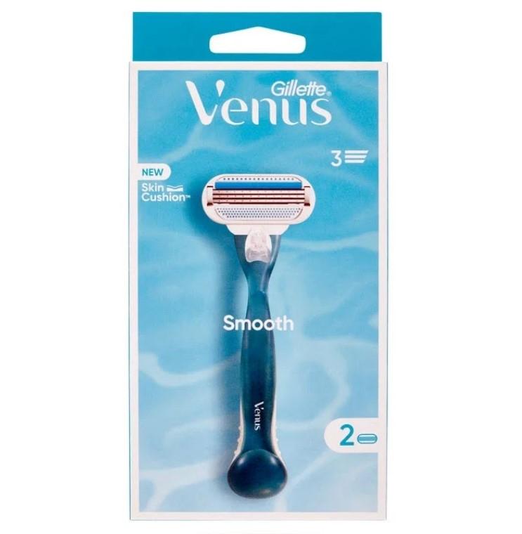 Gillette Ženski brijač Venus 3 Smooth,  2 dopune