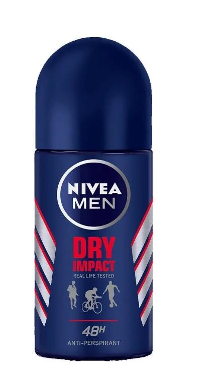 NIVEA Muški dezodorans Roll On Dry Impact, 50ml