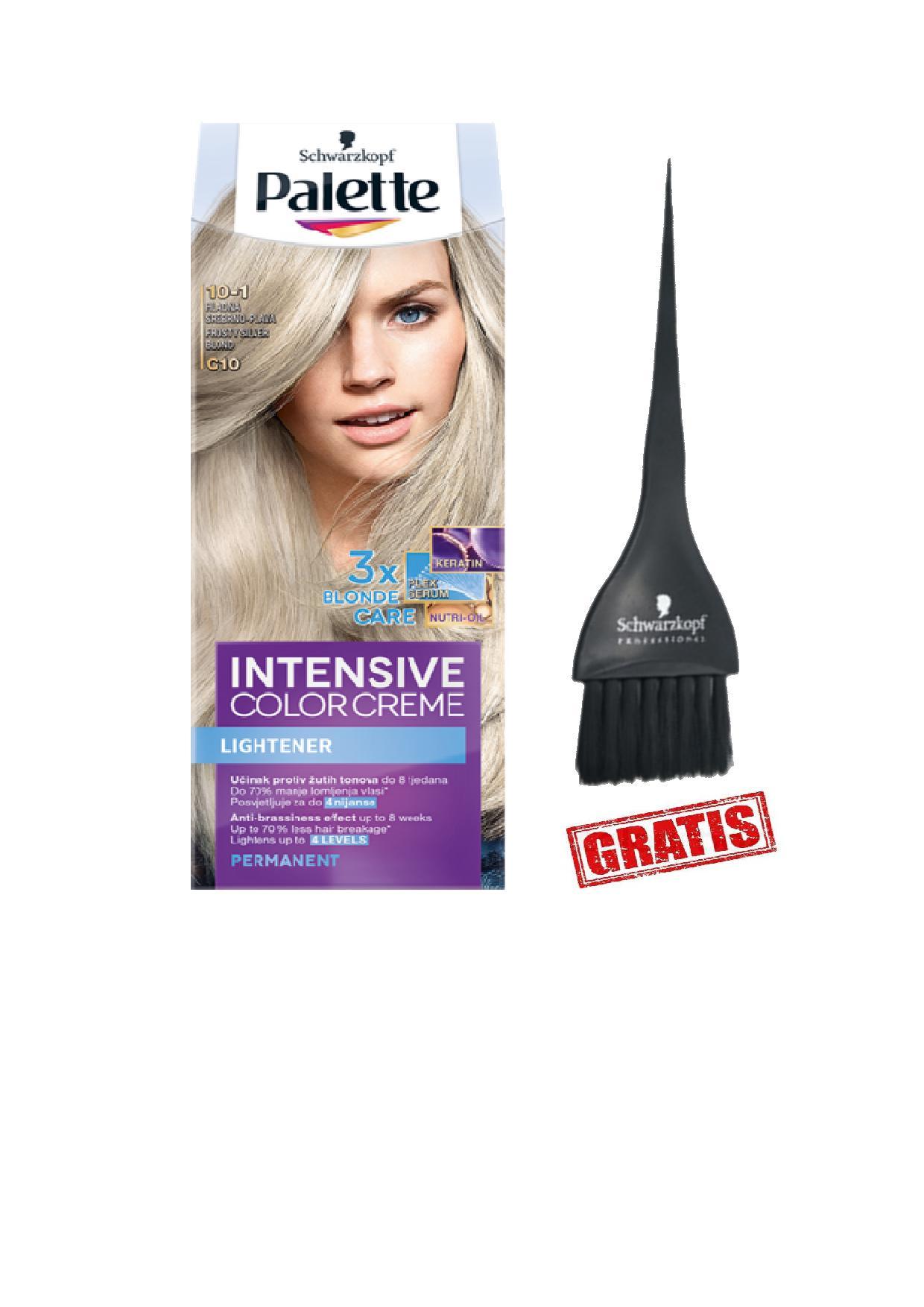 SCHWARZKOPF PALETTE ICC Boja za kosu C10 Artic Silver Blond + četkica gratis