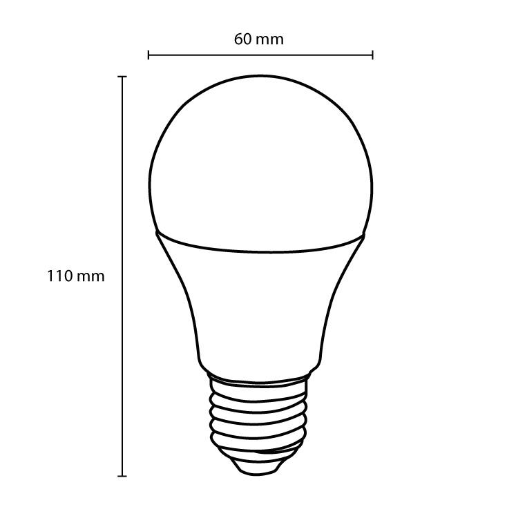 Selected image for PROSTO LED sijalica sa promenljivim intenzitetom svetla 10W LS-A60-CW-E27/10-DIM