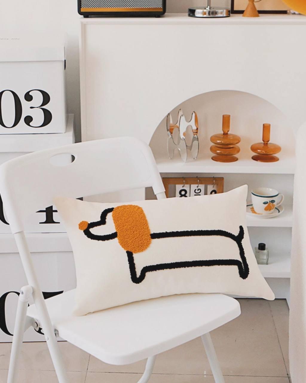 Amor - Decor Dekorativna jastučnica, 30 x 50 cm, Belo - crna