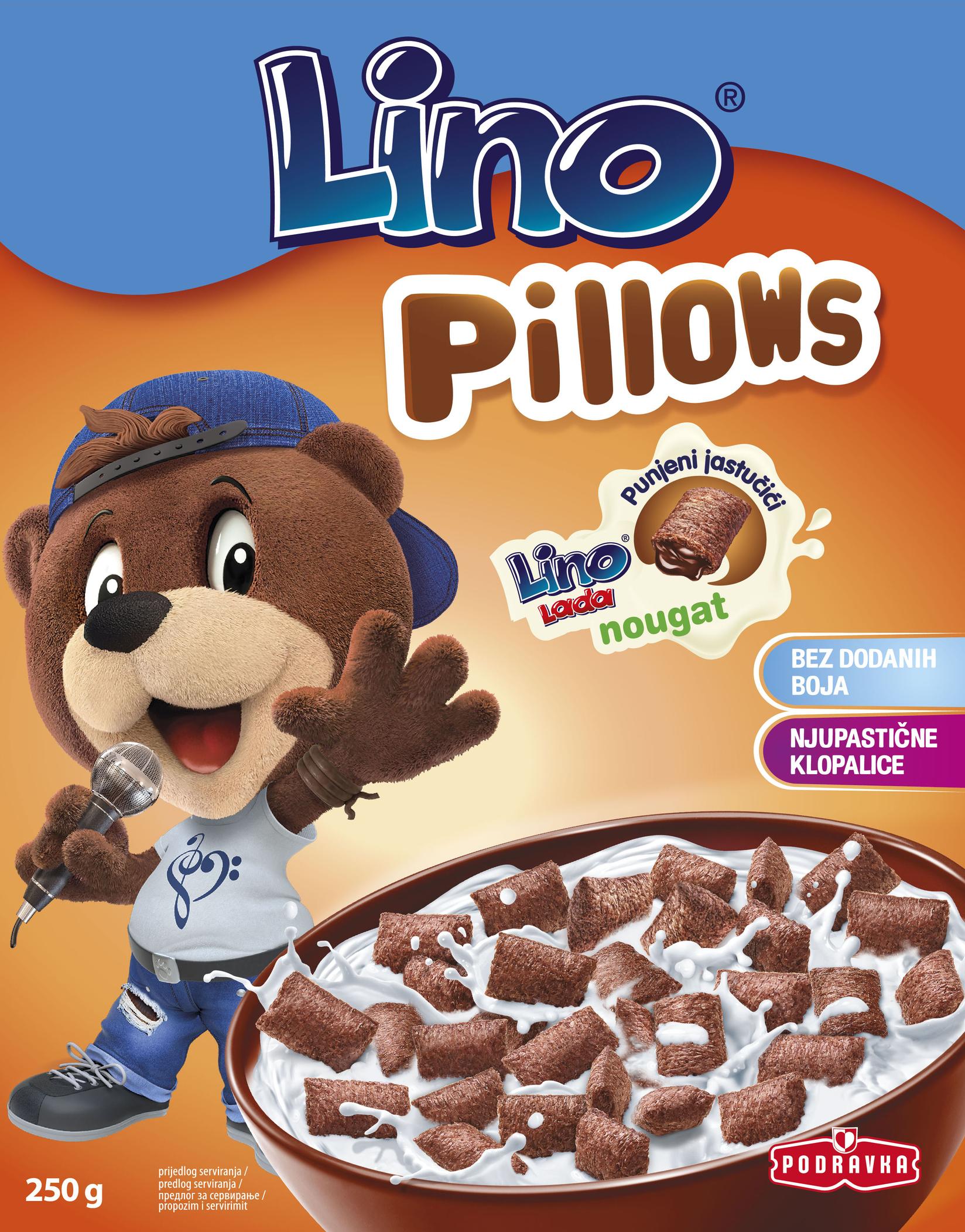 LINO јastuk 250 g sa tamnim punjenjem