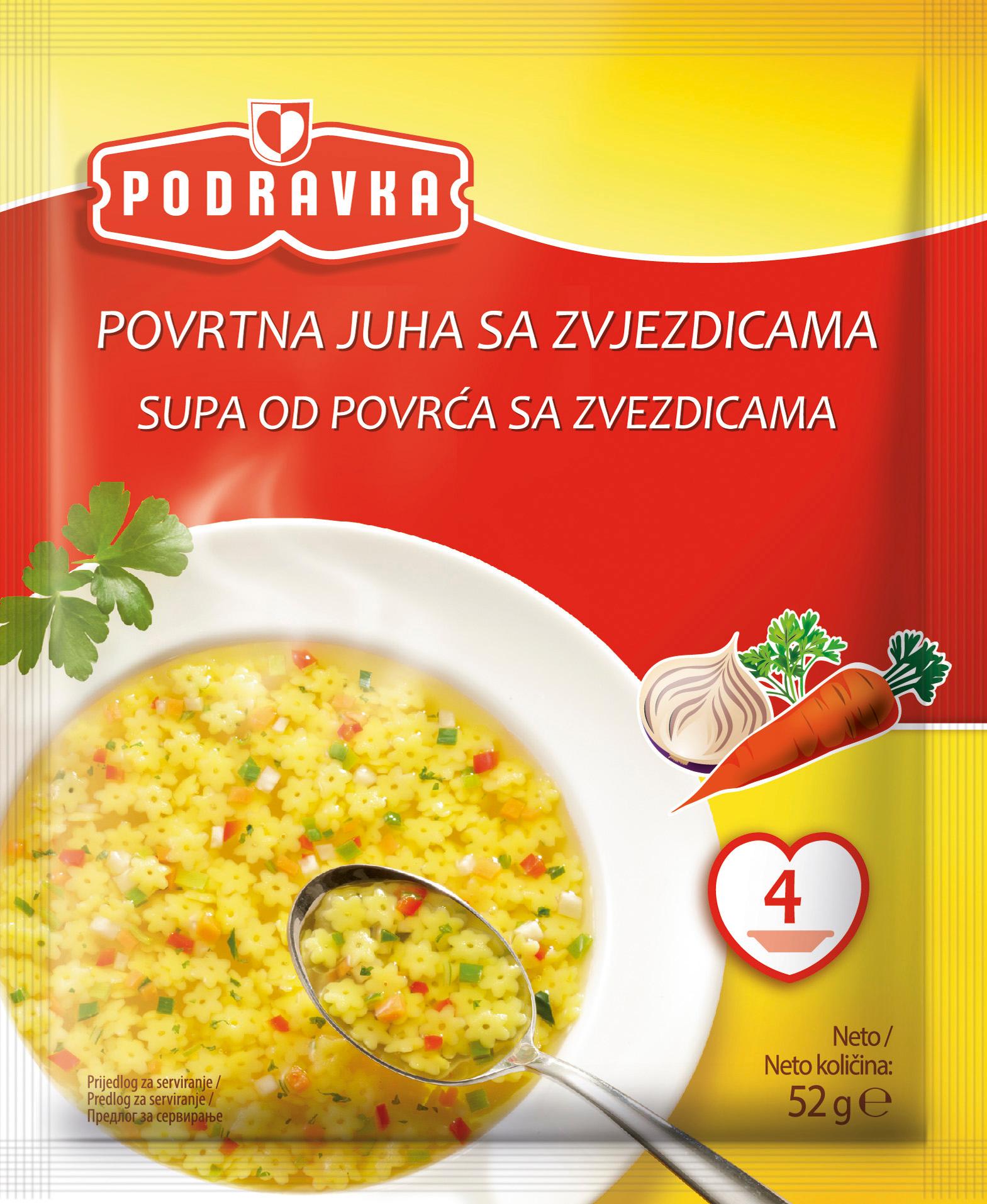 PODRAVKA Supa od povrća sa zvezdicama 52g