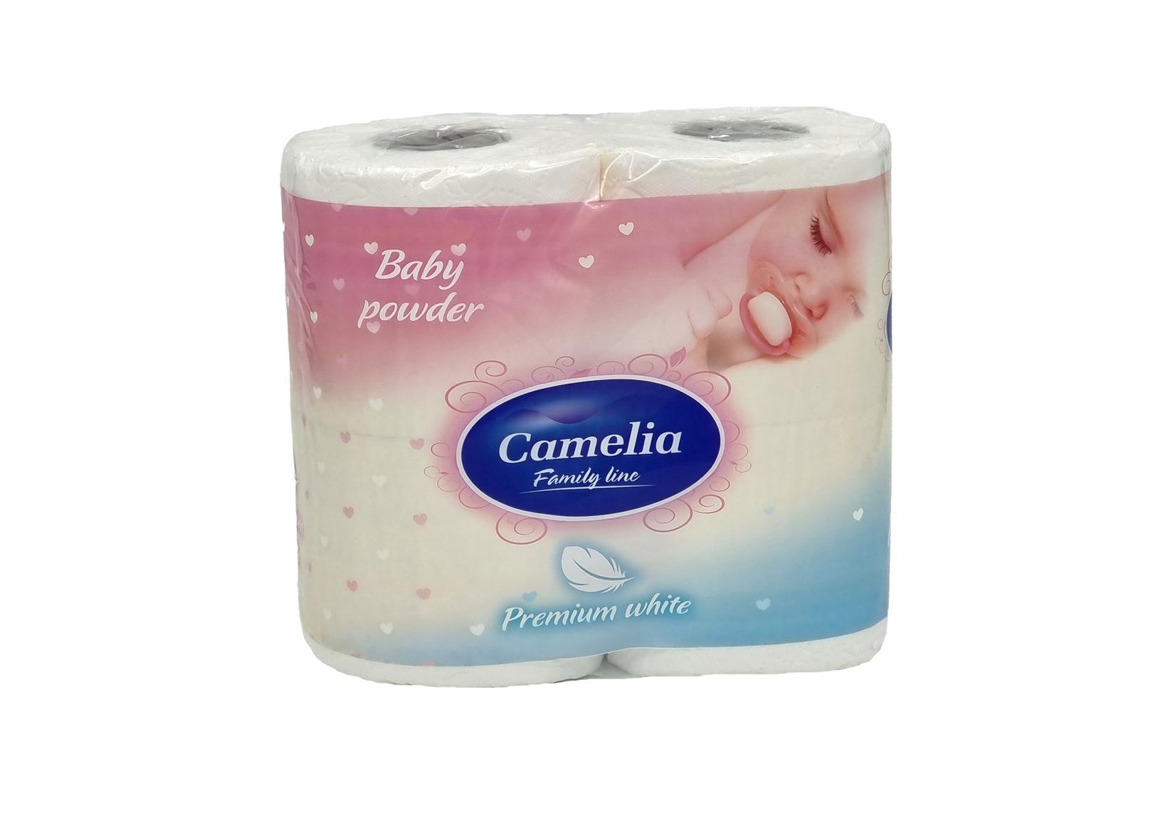 Camelia Toalet papir, Troslojni, Baby Powder, 4 komada