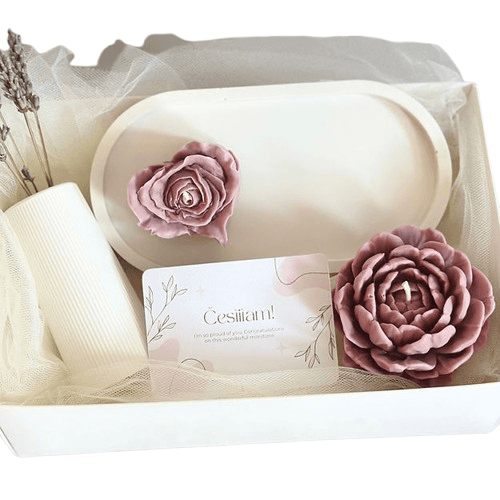 Marfeja Gift Shop Poklon Set Nežne Ruže, Belo-Rozi