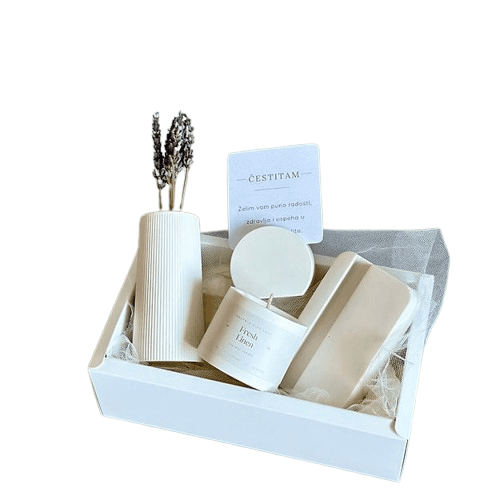 Marfeja Gift Shop Poklon Set Estetska Praktičnost, Beli
