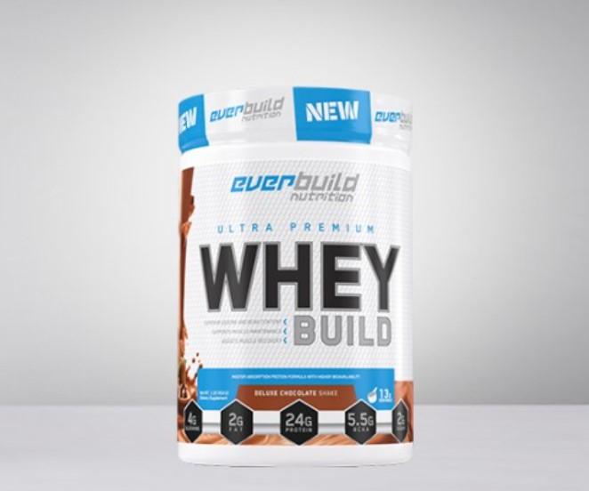 Everbuild Nutrition Whey Build Protein, Čokolada, 454g