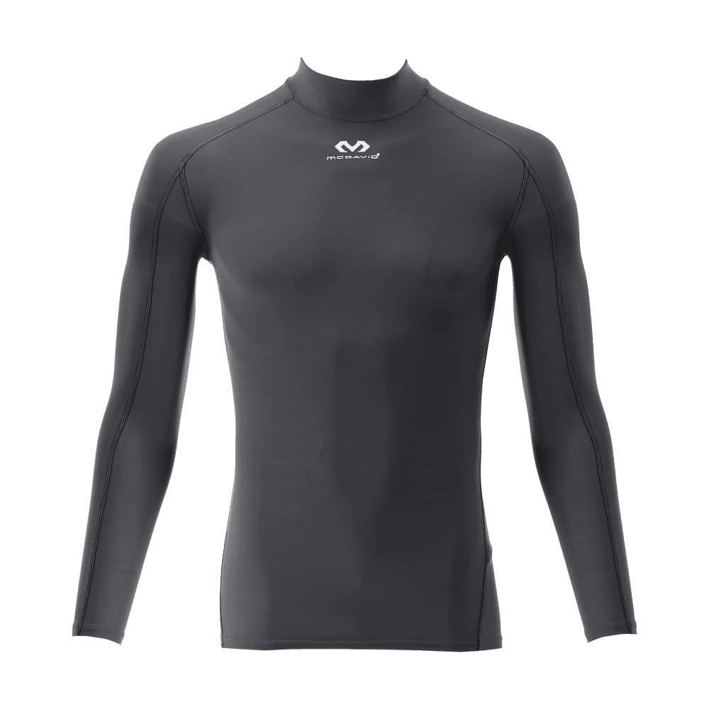 MCDAVID Kompresivna muška majica dugih rukava za trčanje, Tamnosiva