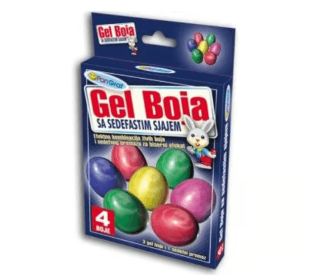 Selected image for Set gel boja za uskršnja jaja 3/1 + sedef gel + rukavice