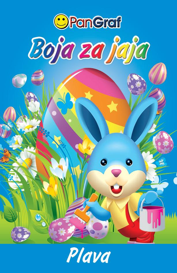 Boja za uskršnja jaja plava