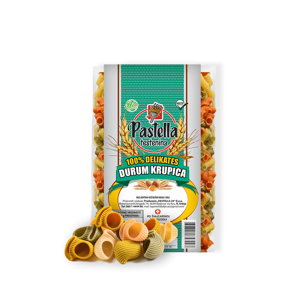 Pastella Organska testenina Durum krupica, 300g