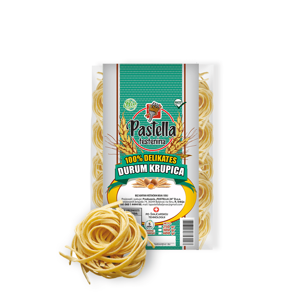 Pastella Organska testenina Tagliatelle, 300g