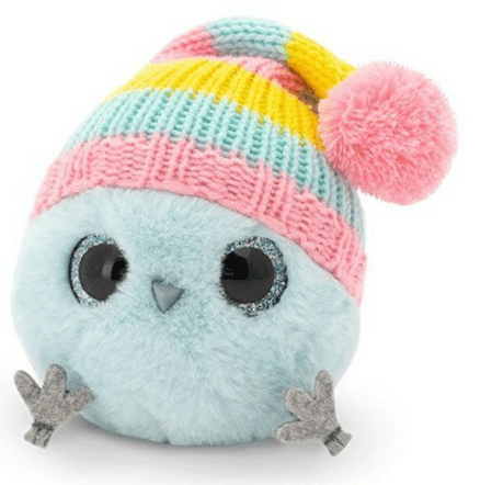 ORANGE TOYS Plišana igračka sa zimskom kapicom KTOtics 8cm svetloplava