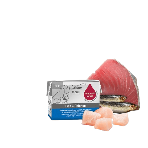 PLATINUM Hrana za pse Menu Fish+Chicken, 90g