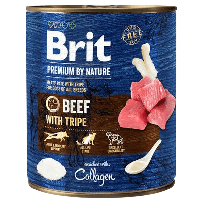 BRIT Hrana za pse Premium by Nature Beef with Tripe, 800g