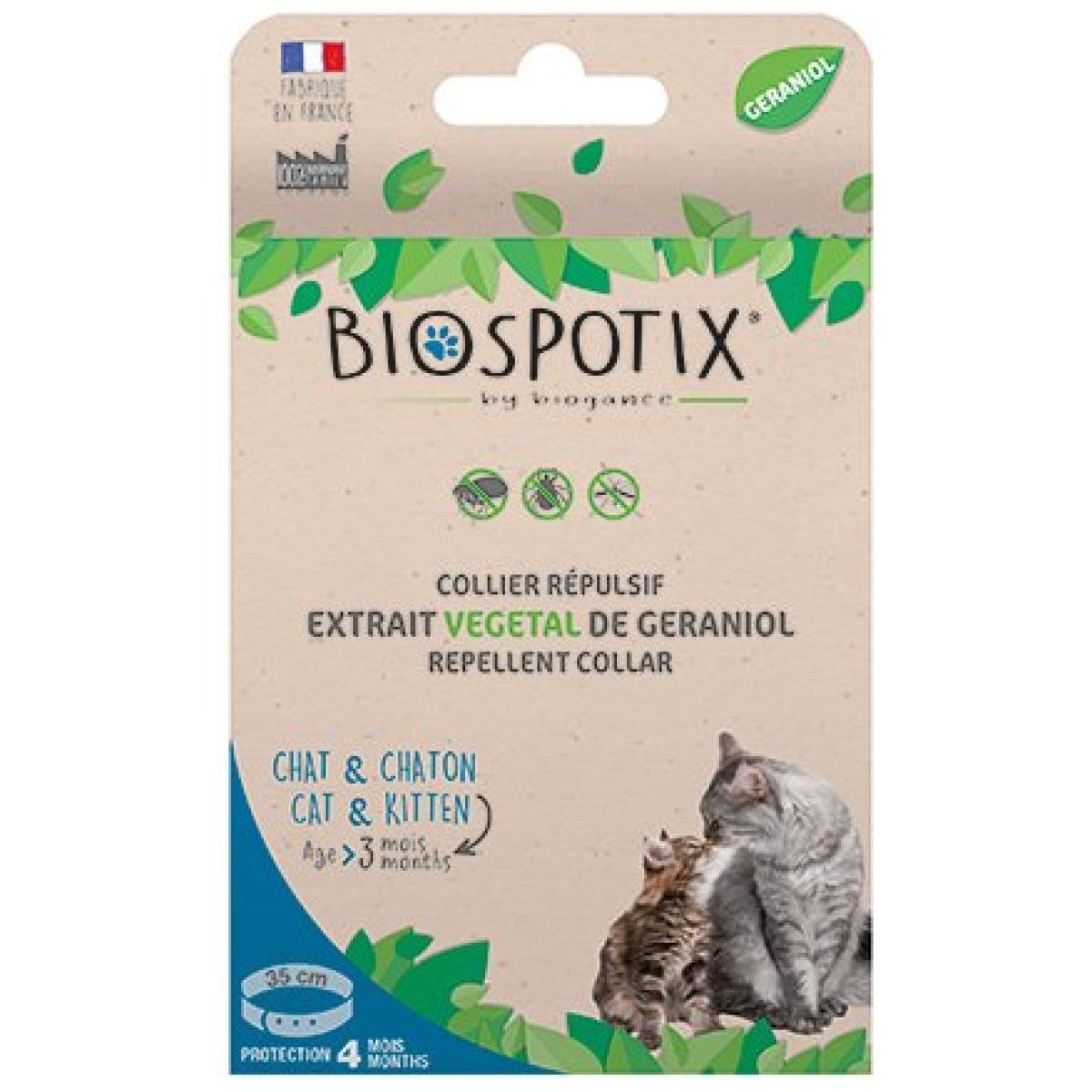 BIOSPOTIX Antiparazitska ogrlica za mačke, 35cm