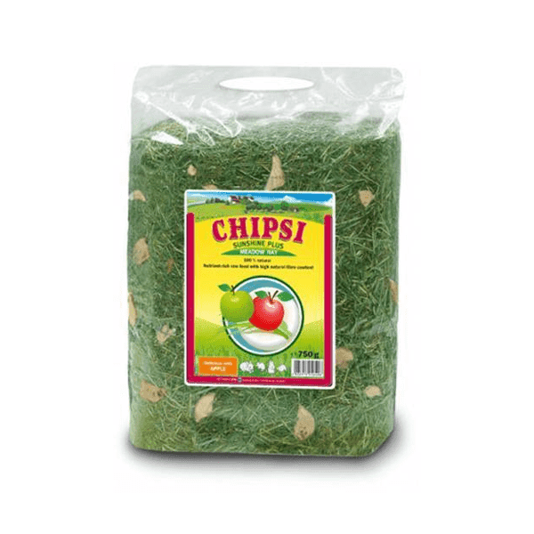 CHIPSI Prirodno sušeno seno za glodare Hay Apple, 600g