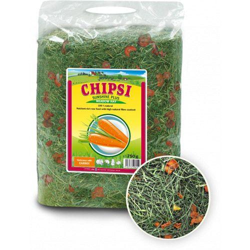 CHIPSI Livadsko seno za glodare Hay Carrots, 600g