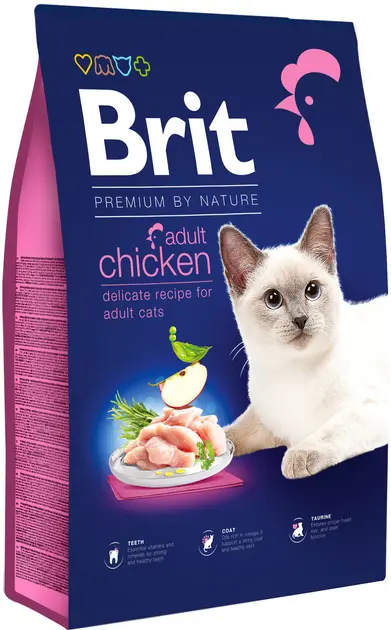 BRIT Premium by Nature Hrana za mačke, Piletina, 8kg