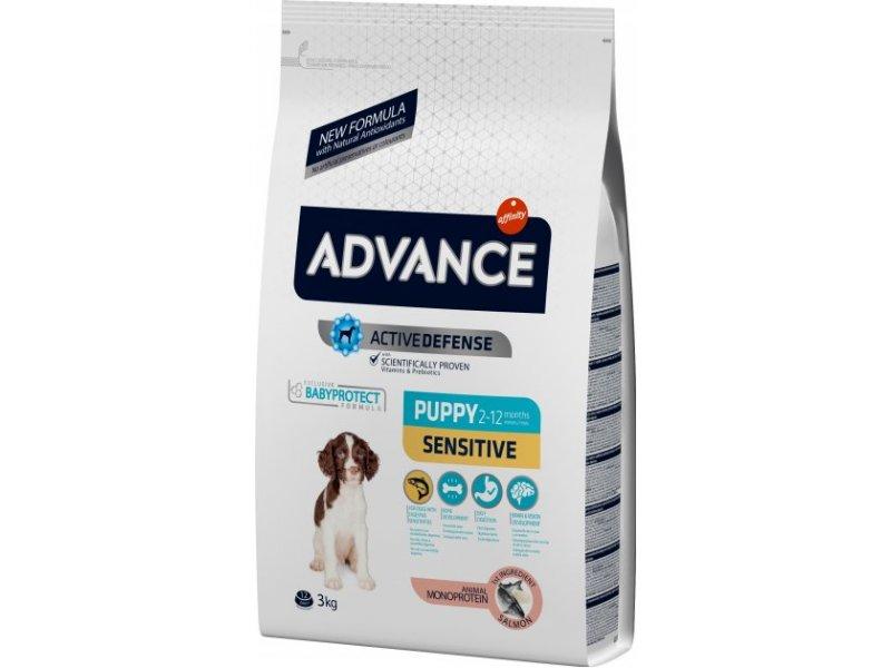 Selected image for ADVANCE Suva hrana za pse losos i pirinač Dog Puppy Sensitive 3kg