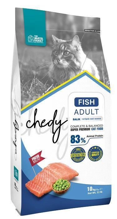 MAYA FAMILY Hrana za odrasle mačke Chedy riba 10kg