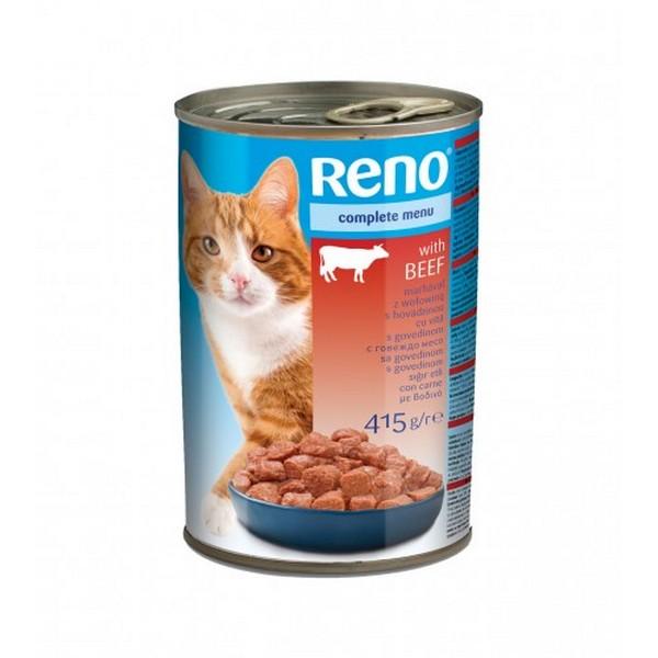 RENO Suva hrana za mačke Junetina 415g
