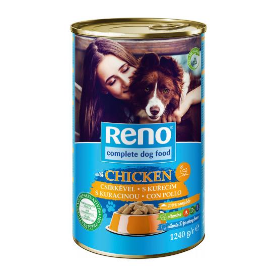 Reno Vlažna hrana za pse, Ukus piletine, 1.24kg