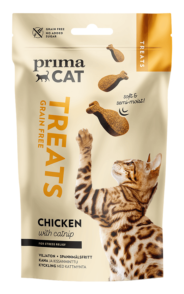 PRIMA CAT Poslastica za mačke SOFTY SNACK 50g - PILETINA/MAČIJA TRAVA
