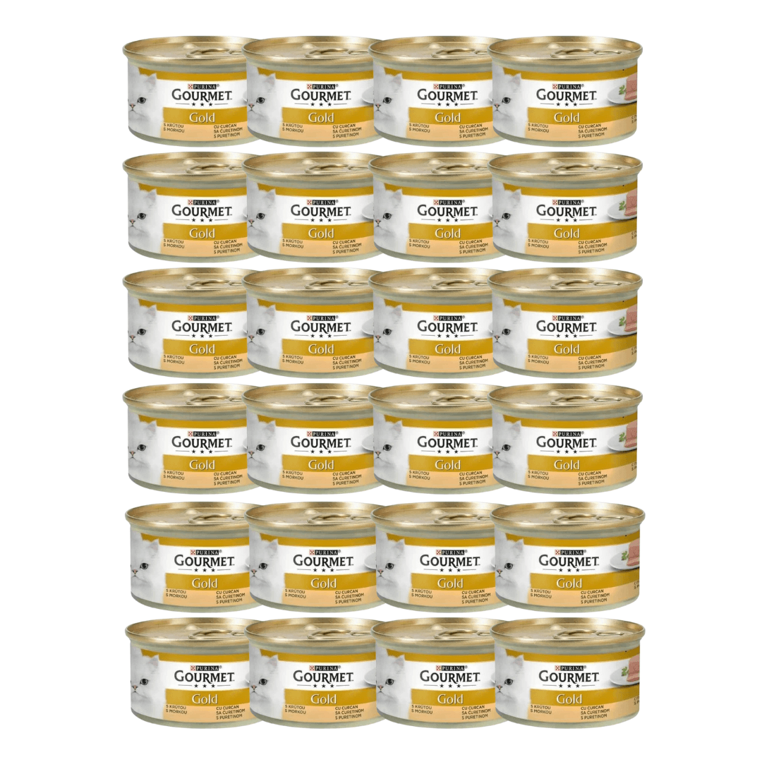 PURINA Gourmet Gold Pašteta za mačke Ćuretina, 85g, 24 komada