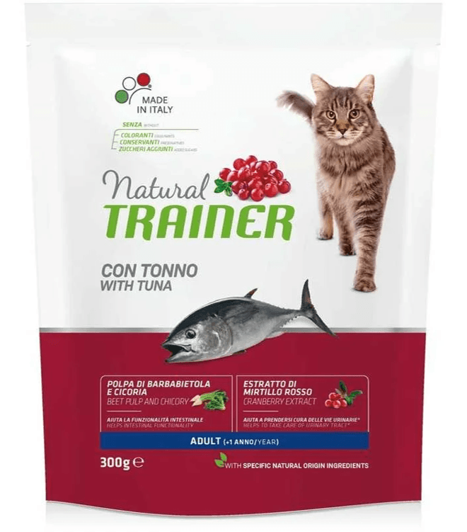 Natural Trainer Suva hrana za odrasle mačke, Tuna, 0.3kg