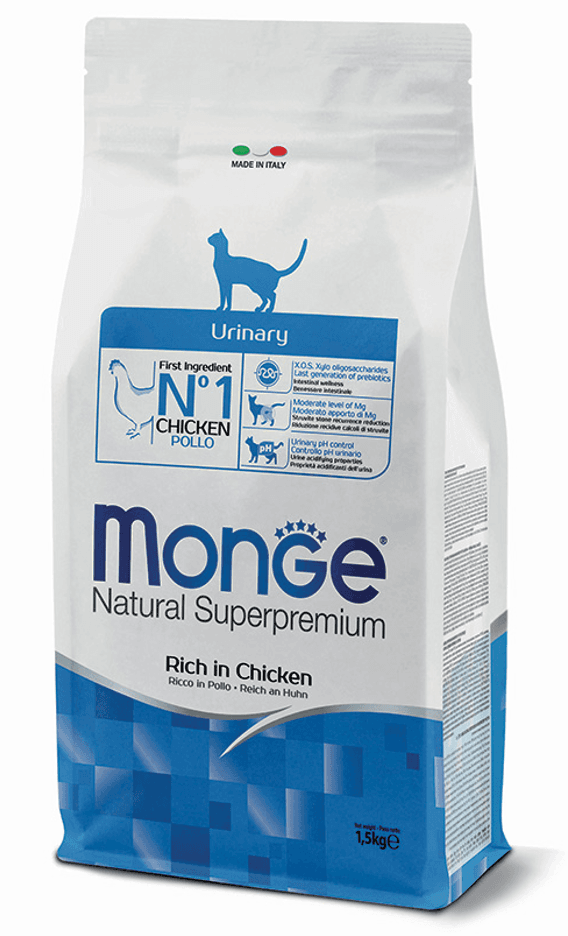 Monge Suva hrana za mačke Natural Superpremium Urinary, Piletina, 1.5kg