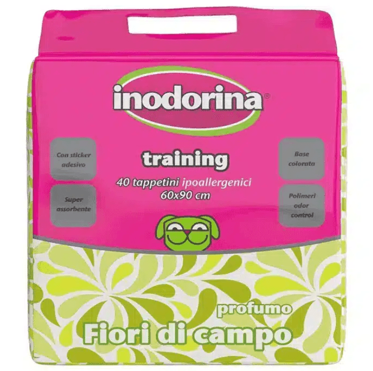INODORINA Prostirka za štence Training Pads Flower Parfume, 60x90cm, 10 komada