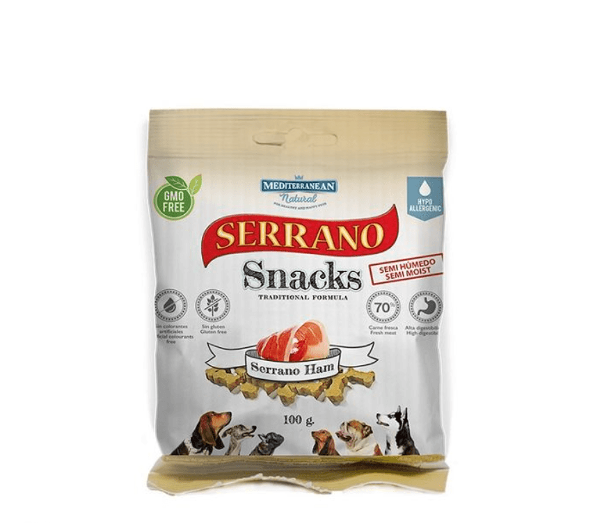 Mediterranean Poslastice za pse Serrano, Jagnjetina, 100 g