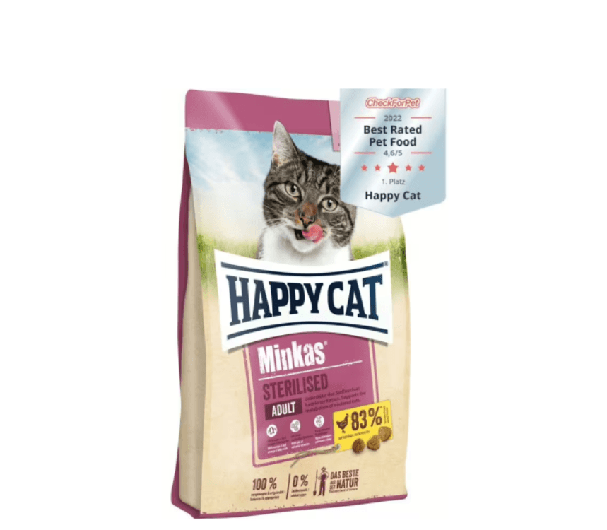 HAPPY CAT Hrana za sterilisane odrasle mačke Minkas Živina, 500g
